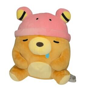 Frogma Plush Round Frog Bear Pink Stuffed Animal Soft Toy NWT 12"